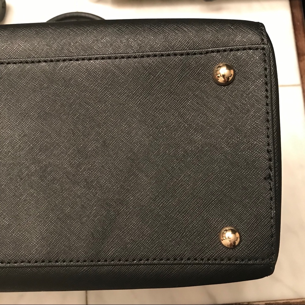 MICHAEL KORZ CLASSIC BLACK HANDBAG - Picture 8 of 13